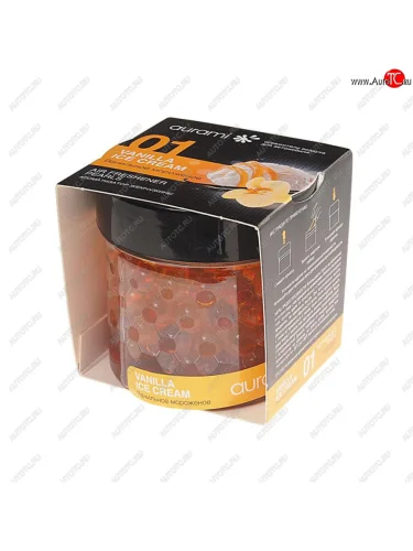 Ароматизатор на панель приборов гелевый (ванильное мороженое) Жемчужины AURAMI AURAMI prl-01