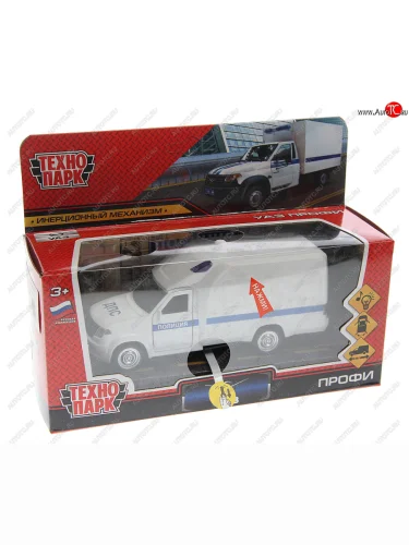 Модель автомобиля УАЗ ПРОФИ металлическая ТЕХНОПАРК ТЕХНОПАРК profi-14slpol-wh