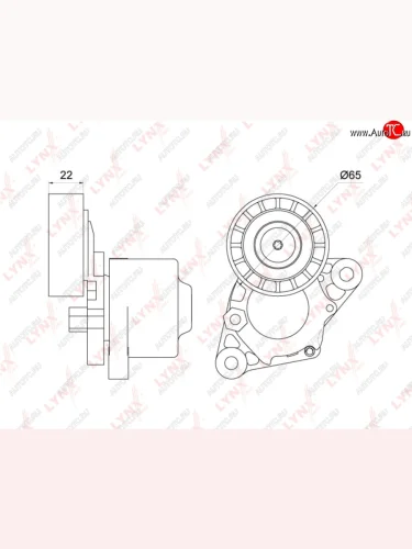 Натяжитель приводного ремня HYUNDAI Accent (06-),Elantra (06-),i30 KIA Ceed LYNX LYNX pt3251
