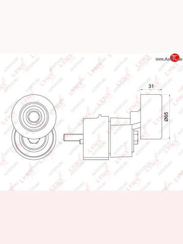 Натяжитель приводного ремня HYUNDAI ix35 (10-),Santa Fe (10-) KIA Cerato (09-) LYNX LYNX pt3252