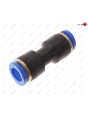 Соединитель трубки ПВХ,полиамид d=10мм прямой пластик NO NAME puc10