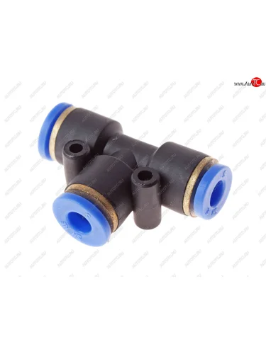 Соединитель трубки ПВХ,полиамид d=4мм тройник пластик NO NAME put04