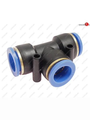 Соединитель трубки ПВХ,полиамид d=16мм тройник пластик NO NAME put16