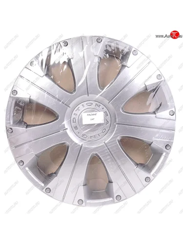 Колпак колеса R-14 серый РАСИНГ комплект 4шт. NO NAME расинг r-14