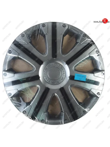 Колпак колеса R-16 черный РАСИНГ СУПЕР комплект 4шт. NO NAME расинг-супер чер r-16