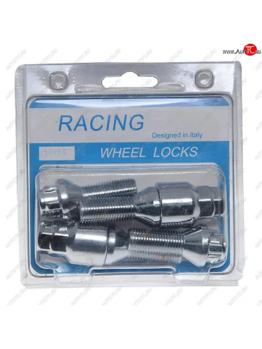 Болт колеса М14х1.5х28 секретки конус 4шт. 2 ключа 1719мм RACING RACING r-c2