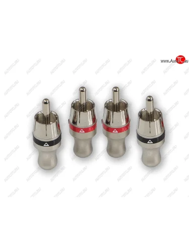 Штекер RCA комплект 4шт. AURA AURA rca-p410