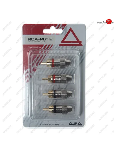 Штекер RCA комплект 4шт. AURA AURA rca-p612