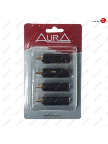 Штекер RCA комплект 4шт. AURA AURA rca-p613 AURA rca-p613