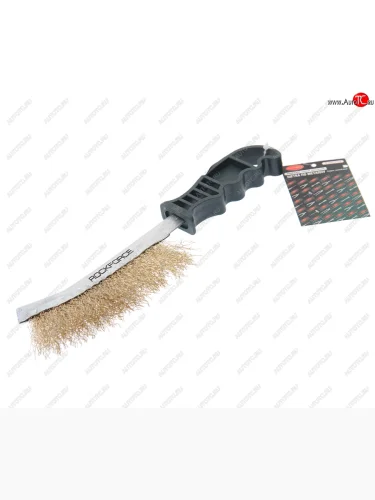 Щетка металлическая ручная железный корпус,пластиковая ручка,медь ROCKFORCE ROCKFORCE rf-34012124