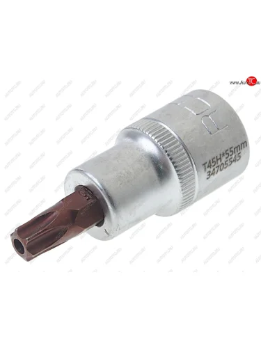 Бита-головка 1/2 TORX T45х55мм с отверстием Premium ROCKFORCE ROCKFORCE rf-34705545pr ROCKFORCE rf-34705545pr