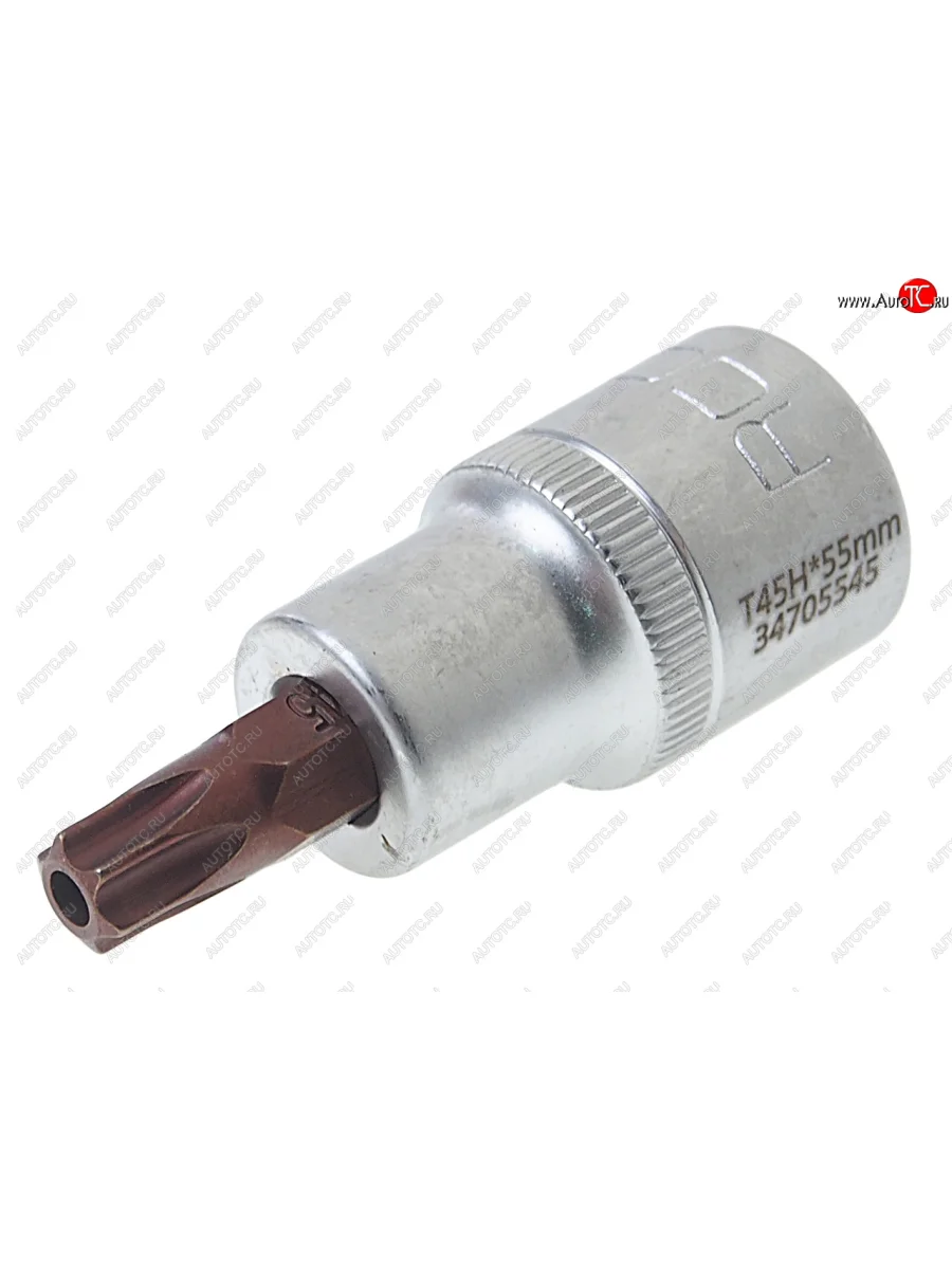 Бита-головка 1/2 TORX T45х55мм с отверстием Premium ROCKFORCE ROCKFORCE rf-34705545pr ROCKFORCE rf-34705545pr  в Самаре Самарской области