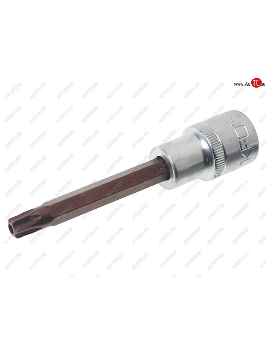 Бита-головка 12 TORX T45х100мм с отверстием Premium ROCKFORCE ROCKFORCE rf-34710045pr  в Самаре Самарской области