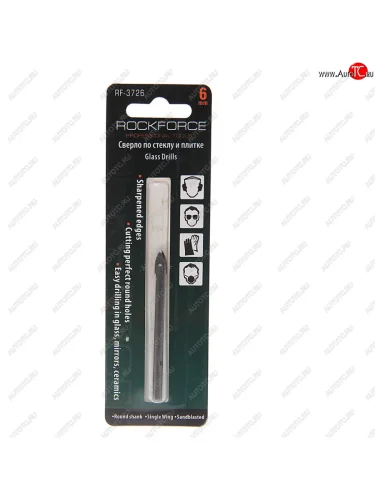 Сверло по стеклу и керамике 6.0мм в блистере ROCKFORCE ROCKFORCE rf-3726