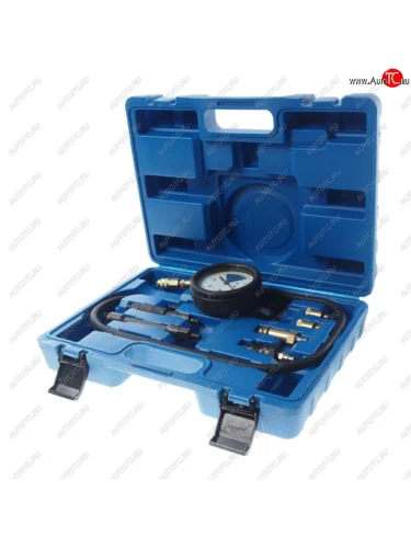 Тестер утечки в цилиндрах с адаптерами 7 предметов в кейсе ROCKFORCE ROCKFORCE rf-4011217