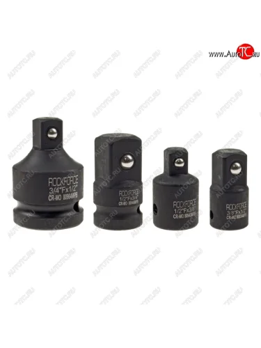 Набор адаптеров 34(F)x12(M),12(F)x34(M),38(F)x12(M),12(F)x38(M) ударных 4 пр. ROCKFORCE ROCKFORCE rf-4048mpb