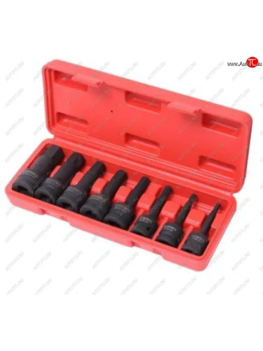 Набор бит-головок 12 Н5-Н19 ударных 8 предметов в кейсе ROCKFORCE ROCKFORCE rf-4087mpb