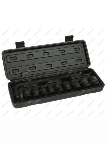 Набор головок торцевых 12 10-24мм ударных 10 предметов в кейсе ROCKFORCE ROCKFORCE rf-4104-5mpb