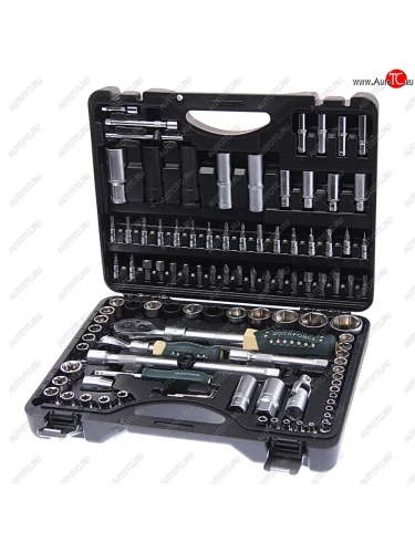 Набор головок торцевых,бит и бит-головок 14,12 6-ти гранных 108 предметов ROCKFORCE ROCKFORCE rf-41082-5l