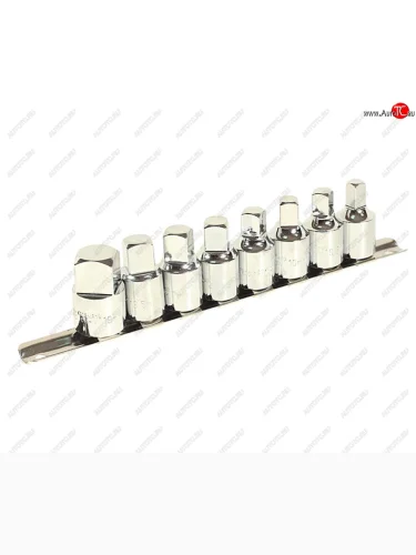 Набор головок торцевых 12 квадрат для маслосливных пробок 8 предметов ROCKFORCE ROCKFORCE rf-4118mr