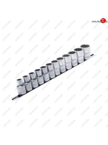 Набор головок торцевых 12 12-ти гранных 12 предметов на планке ROCKFORCE ROCKFORCE rf-4121-9