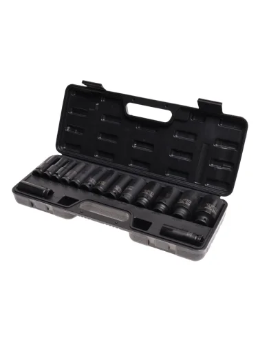 Набор головок торцевых 12 10-36мм, 12-ти гранных 36мм ударных глубоких 15 предметов кейс ROCKFORCE ROCKFORCE rf-4166d-5mpb