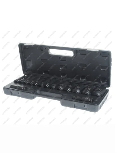 Набор головок торцевых 12 12-ти гранных 10-36мм ударных глубоких 15 предметов в кейсе ROCKFORCE ROCKFORCE rf-4166d-9mpb