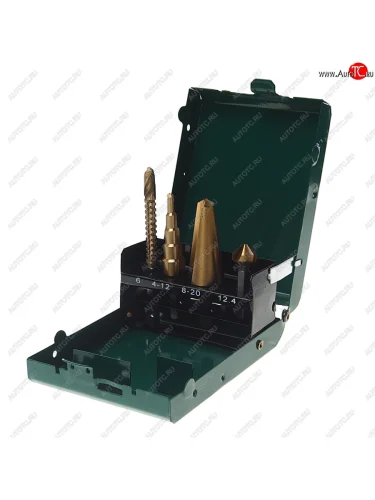 Набор сверл комбинированных (4шт.) HSS 4241 в футляре ROCKFORCE ROCKFORCE rf-44705