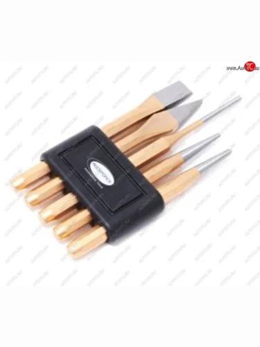 Набор зубил и выколоток 5,13х130мм 4х150мм 3х120мм 5 предметов с держателем ROCKFORCE ROCKFORCE rf-5054