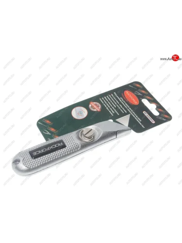 Нож универсальный (металлич. корпус, 2 запасных лезвия) в блистере ROCKFORCE ROCKFORCE rf-5055p44