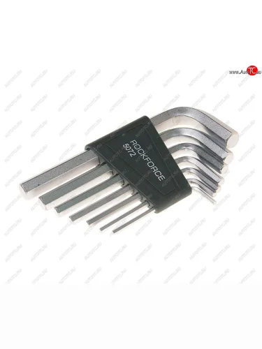 Набор ключей шестигранных 2.5-10мм Г-образных 7 предметов с держателем ROCKFORCE ROCKFORCE rf-5072