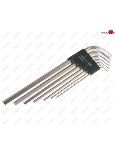 Набор ключей шестигранных 2.5-10мм экстрадлинных 7 предметов с держателем ROCKFORCE ROCKFORCE rf-5072xl