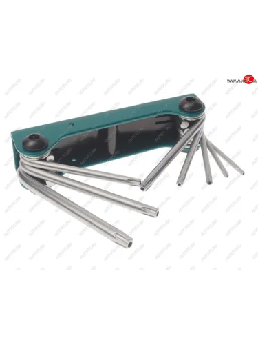 Набор ключей TORX T9-T40 складной с отверстием 8 предметов ROCKFORCE ROCKFORCE rf-5083tf ROCKFORCE rf-5083tf