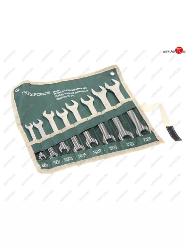 Набор ключей рожковых 8-24мм 8 предметов на полотне ROCKFORCE ROCKFORCE rf-5084p