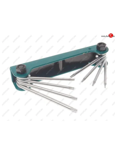 Набор ключей TORX Т5-Т10,Т15,Т20 складной 8 предметов ROCKFORCE ROCKFORCE rf-5087f