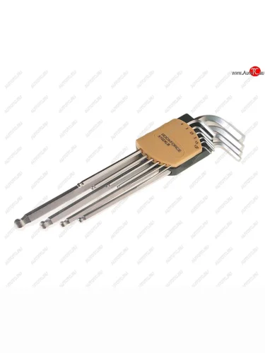 Набор ключей шестигранных 1.27-10мм экстрадлинных с шаром 10 предметов ROCKFORCE ROCKFORCE rf-5102xlb