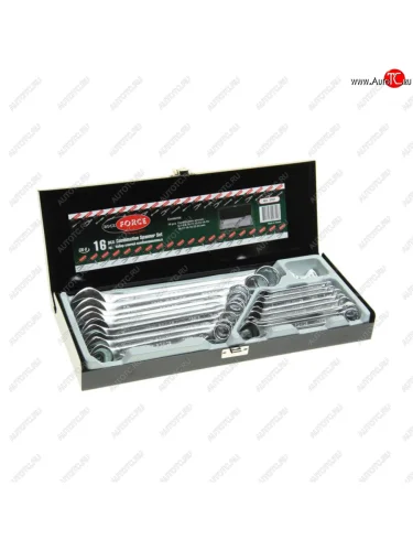 Набор ключей комбинированных 6-24мм 16 предметов в кейсе ROCKFORCE ROCKFORCE rf-5161