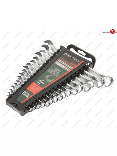 Набор ключей комбинированных 6-19,22,24 мм 16 предметов в пластиковом держателе ROCKFORCE ROCKFORCE rf-5161h