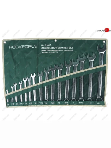 Набор ключей комбинированных 1-1516 16 предметов на полотне ROCKFORCE ROCKFORCE rf-5161s