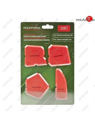 Набор шпателей для выравнивания силикона 4 предмета в блистере ROCKFORCE ROCKFORCE rf-5261