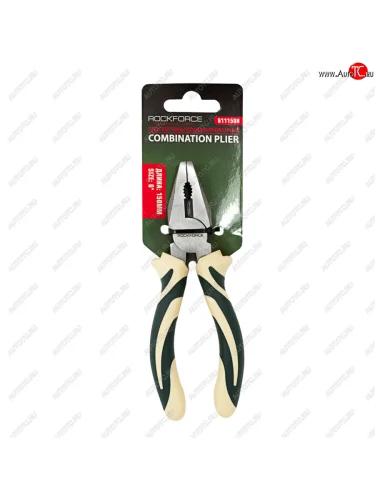 Пассатижи 150мм комбинированные эргономические рукоятки с держателем ROCKFORCE ROCKFORCE rf-611150h