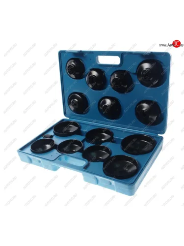 Набор съемников фильтра масляного 38 15 предметов в кейсе ROCKFORCE ROCKFORCE rf-61915