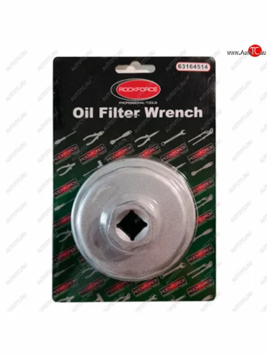 Съемник фильтров масляных 64.5мм 14-ти гранный чашка в блистере ROCKFORCE ROCKFORCE rf-63164514
