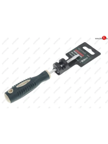 Отвертка шлицевая SL 5.5х75мм магнитная (сталь S2) с держателем Profi ROCKFORCE ROCKFORCE rf-70155075