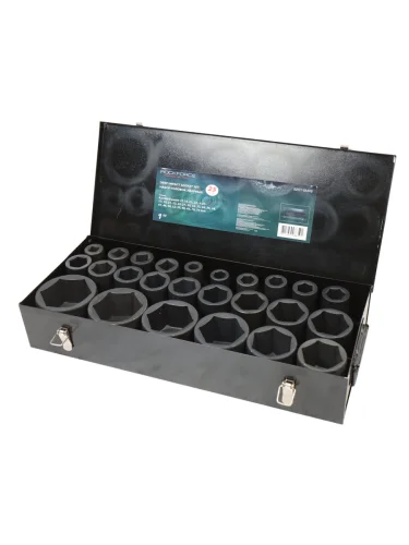 Набор головок торцевых 1 17-75мм ударных глубоких 25 предметов в кейсе ROCKFORCE ROCKFORCE rf-8251-5mpb