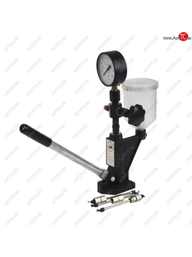 Стенд для проверки дизельных форсунок с манометром и резьбовыми адаптерами-переходниками ROCKFORCE ROCKFORCE rf-905g13