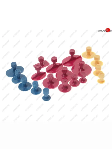 Набор адаптеров для беспокрасочного удаления вмятин 19 предметов в блистере ROCKFORCE ROCKFORCE rf-915m1-p