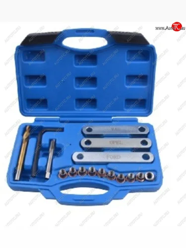 Набор инструментов для восстановления резьбы M9х1.25мм суппорта (VW OPEL FORD) 16пр. кейс ROCKFORCE ROCKFORCE rf-916b1 ROCKFORCE rf-916b1