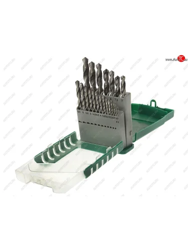 Набор сверл по металлу 1.0-10.0мм HSS (21шт.) в пластиковом футляре ROCKFORCE ROCKFORCE rf-924u21s