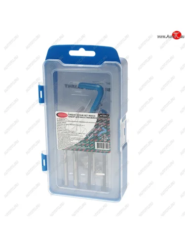 Набор инструментов и футорок для восстановления резьбы M5х0.8 25 предметов в кейсе ROCKFORCE ROCKFORCE rf-929u1